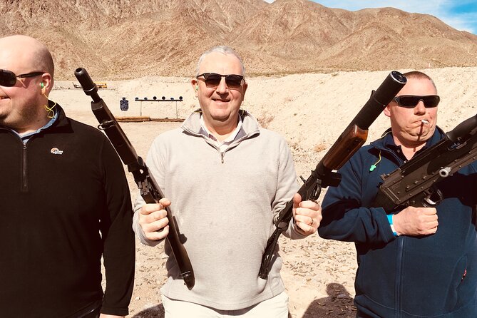 3 Gun Desert Machine Gun Shooting Adventure - Desert Views Plus Hydration, A Better Way to Wait