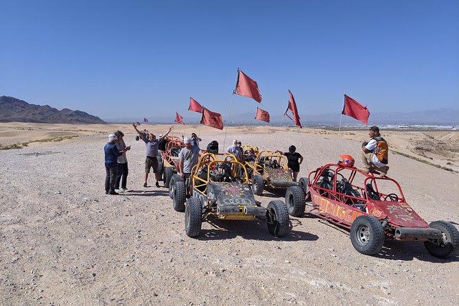 ATV Tour and Dune Buggy Chase Dakar Combo Adventure from Las Vegas - Vegas Dunes dune buggy chase: dried river beds, cliffs, and lookout views