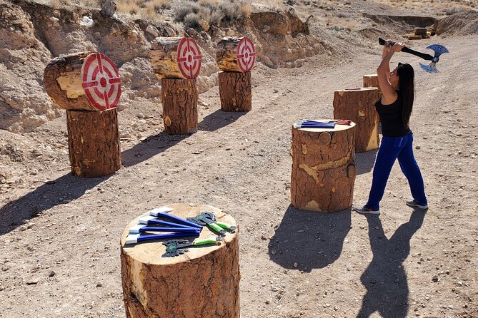 Axes, Arrows and Bullets Combo Package in Las Vegas - Entering The Range World, Minus the Vegas Guesswork