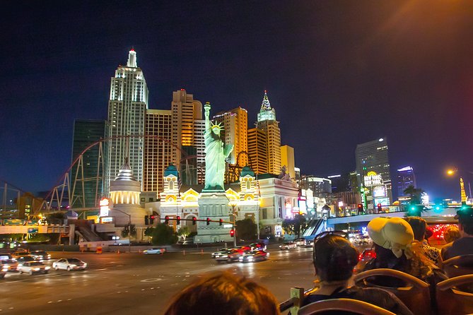Big Bus Las Vegas: Sightseeing Night Tour by Open-Top Bus - Bellagio fountain and the big light-show moments