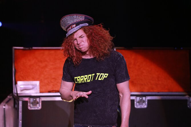Carrot Top at the Luxor Hotel and Casino - Price and value, what $62.95 buys on the Strip