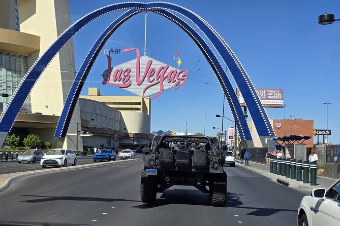 Combo: Las Vegas Strip, Desert and History Tour by Hummer - A doorless Hummer day that mixes neon and desert
