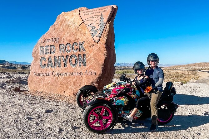 Couples Private Guided Red Rock Canyon Tour On A CanAm Trike - Getting ready at Limitless Motoring: training, helmets, and ID checks
