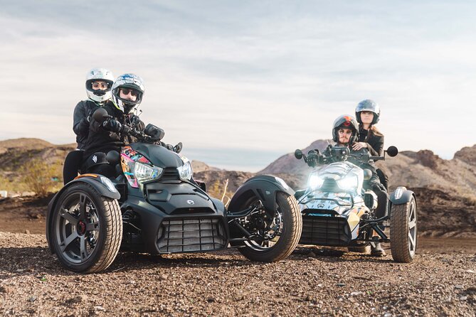 Couples Private Guided Red Rock Canyon Tour On A CanAm Trike - Blue Diamond and Cottonwood Station: coffee, burros, and slow desert time