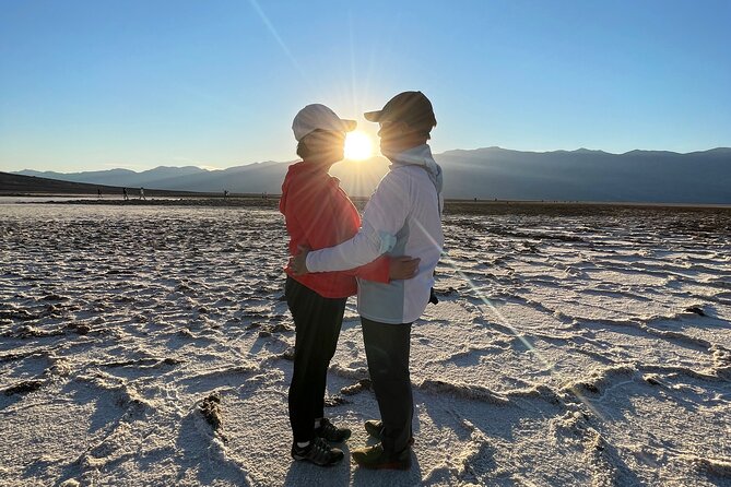 Death Valley Day & Night Tour - Scenic Stops, Sunset & Stargazing - Badwater Basin: salt flats, lowest point, and “white polygons”