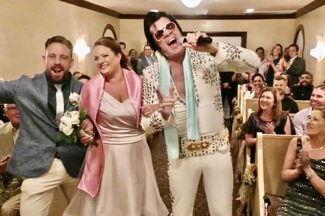 Elvis Themed Wedding or Vow Renewal at Graceland Wedding Chapel - Stop 1 at Graceland Wedding Chapel: what the ceremony flow feels like