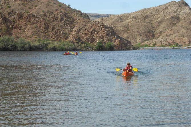 Emerald Cave Kayak Trip from Willow Beach near Las Vegas - The paddle out on the Colorado River near Black Canyon