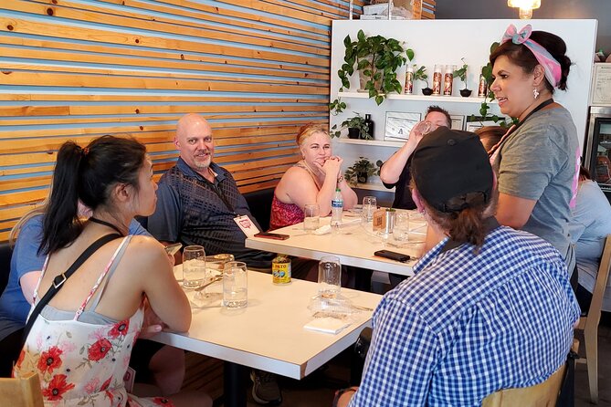 Flavors of Fremont: Downtown Vegas Food Tour & Local Secrets - What you eat: the sample menu map (BBQ, Thai, sandwiches, bubble waffle)
