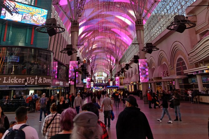 Fremont Street Experience Guided Walking Tour in Las Vegas - Stop 2: Fremont Street Experience and the Viva Vision LED canopy