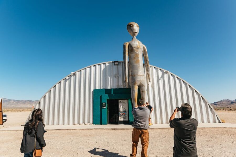 From Las Vegas: Area 51 Full-Day Tour - The Extraterrestrial Highway drive: desert time with photo-friendly stops
