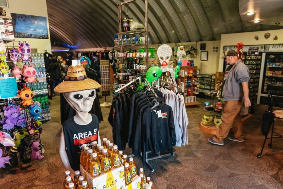 From Las Vegas: Area 51 Full-Day Tour - Rachel, Nevada energy: UFO-town atmosphere without pretending it is something else