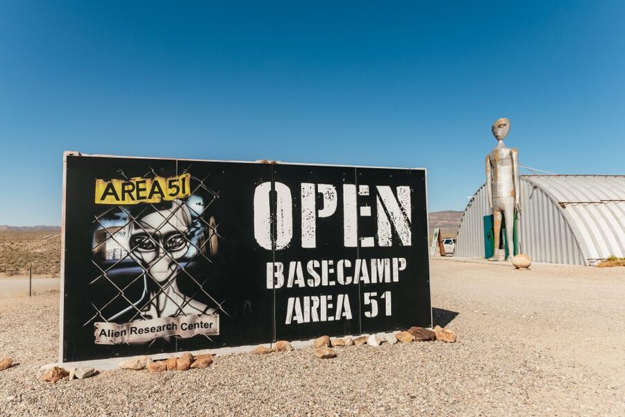 From Las Vegas: Area 51 Full-Day Tour - Janet Airlines at McCarran: the first clue that today is different