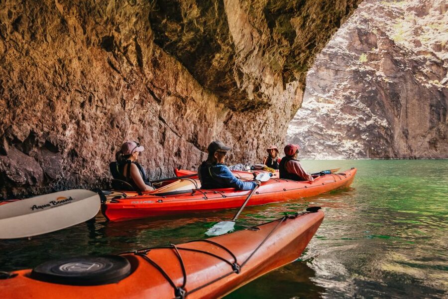 From Las Vegas: Black Canyon Half-Day Kayak Tour - Emerald Cave: what to expect from the green glow