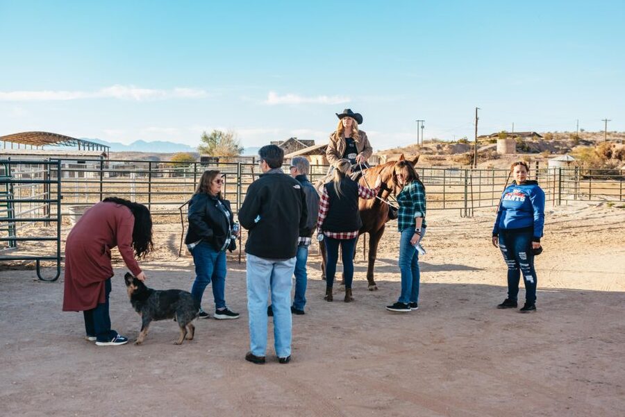From Las Vegas: Desert Sunset Horseback Ride with BBQ Dinner - Quick hits