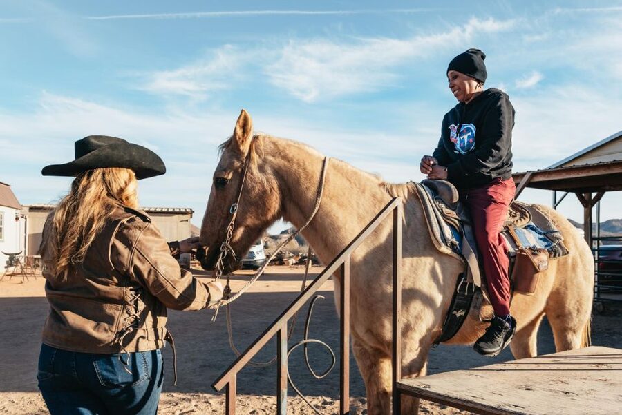 From Las Vegas: Desert Sunset Horseback Ride with BBQ Dinner - Ranch arrival: meeting the team and getting ready to ride
