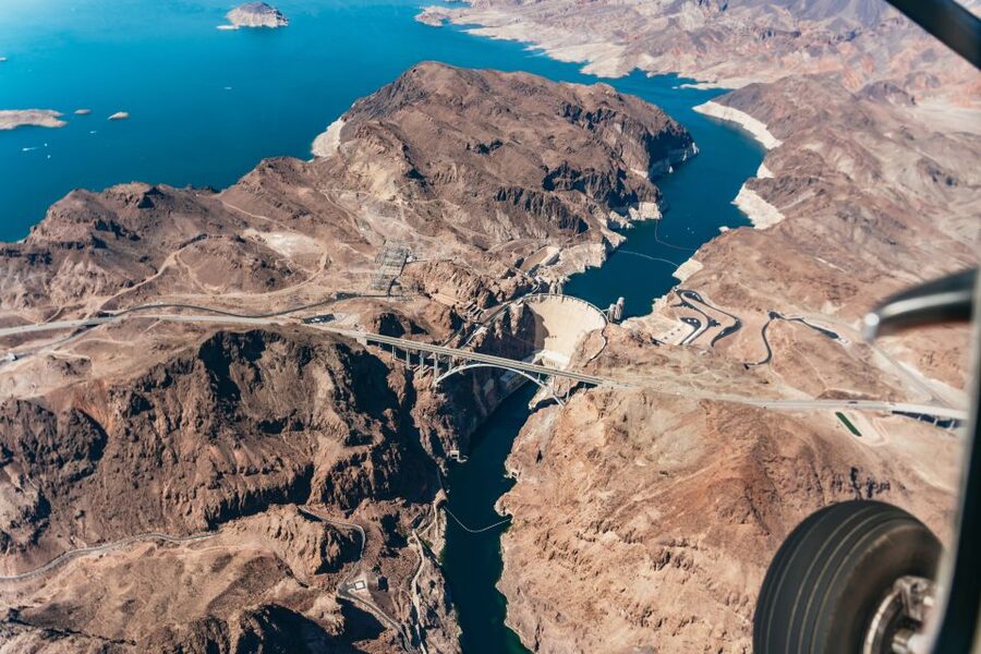 From Las Vegas: Grand Canyon Helicopter Air Tour - The 70 to 75 minute flight plan, Lake Mead to the West Rim