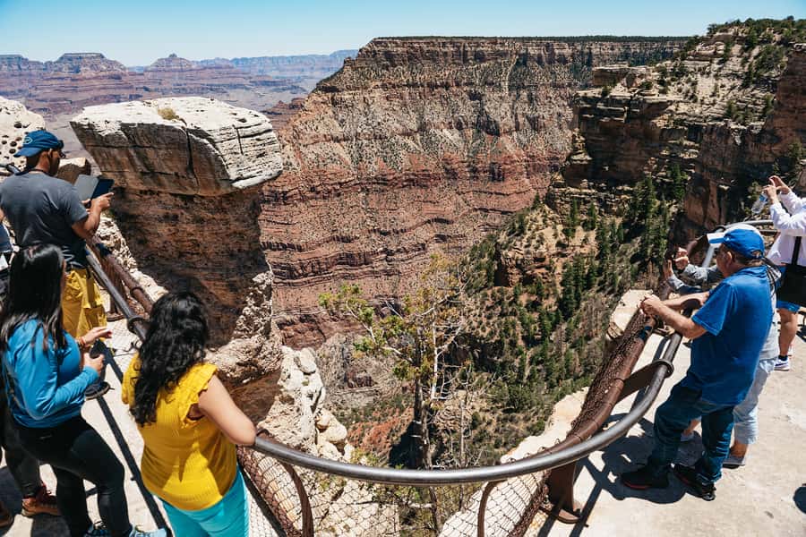 From Las Vegas: Grand Canyon South Rim Day Trip - Entering the Park: The First Big View at Mather Point