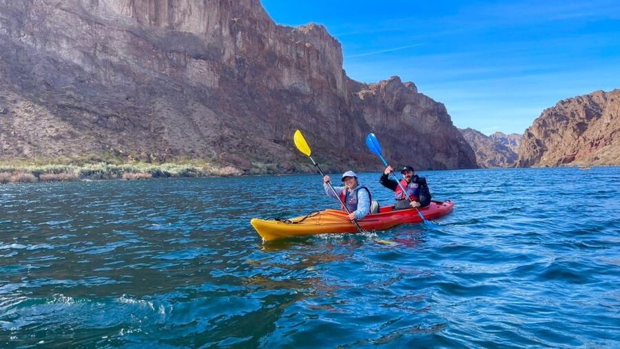 From Las Vegas: Kayak Rental with Shuttle to Emerald Cave - What this trip feels like, from Willow Beach to Emerald Cave