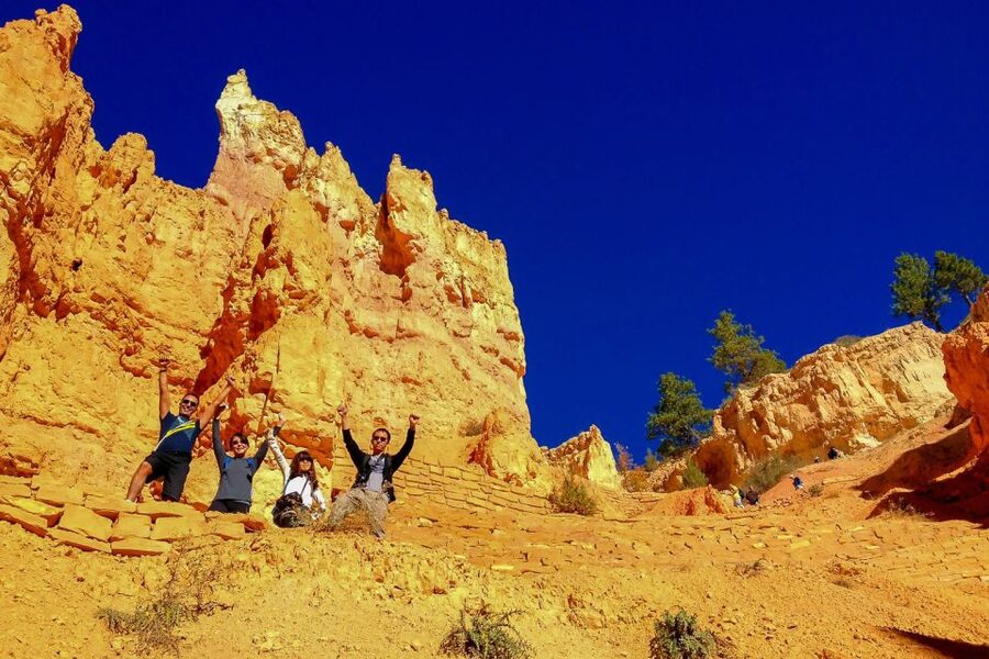 From Las Vegas: Zion and Bryce National Park Overnight Tour - Bryce Canyon day one, hoodoos up close and personal