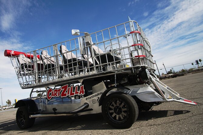 Giant Shopping Cart Limo Ride in Las Vegas - Your Strip route, from Treasure Island to The Venetian