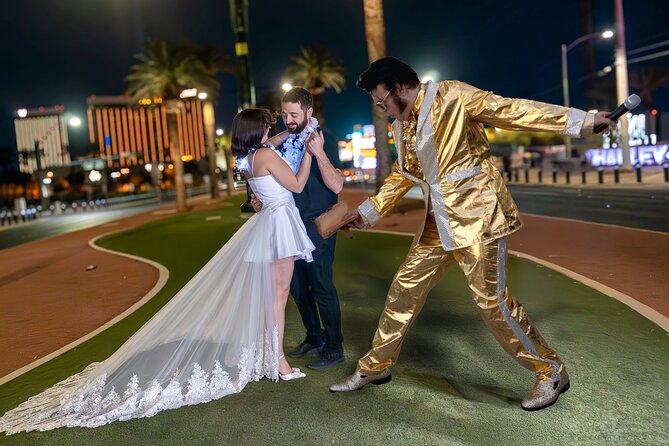 Gold Elvis Wedding or Vow Renewal at Las Vegas Sign - Key Things to Know Before You Go
