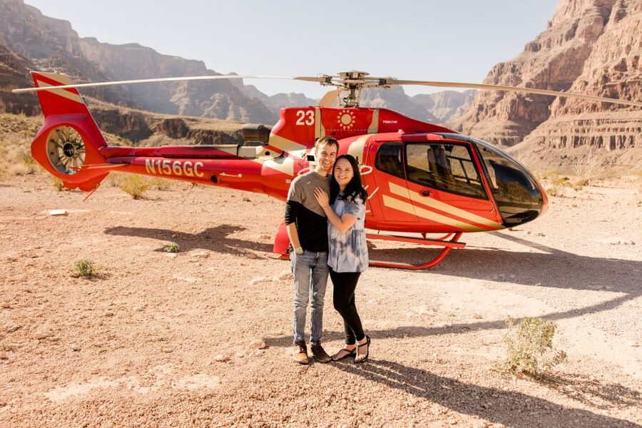 Grand Canyon Helicopter Landing Tour with Vegas Strip - The Las Vegas Strip from above: the glitz you can place instantly