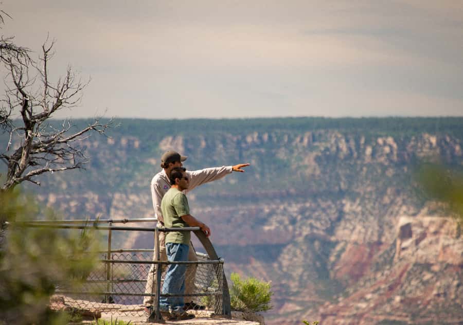 Grand Canyon National Park Day Tour from Las Vegas - Yavapai Point and Mather Point, where the guide makes the views make sense