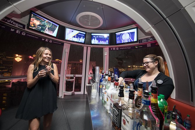 Happy Half Hour on The High Roller at The LINQ - After the ride: The LINQ Promenade is not just a backdrop