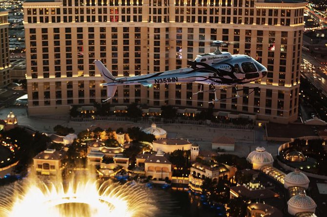 Helicopter Flight of the Las Vegas Strip with Eiffel Tower Dinner - Mercedes Pickup, VIP Toast, and Getting to the Right Place on Time