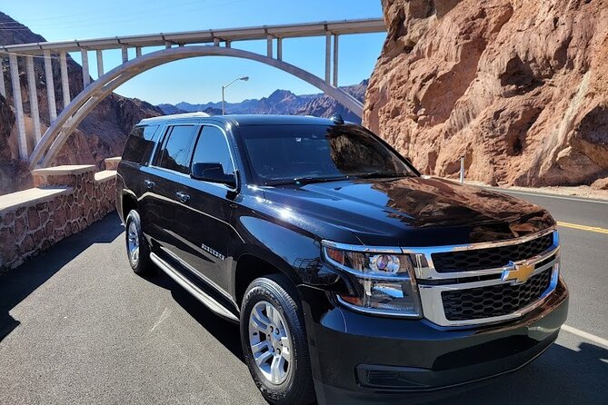 Hoover Dam Private Tour BY Luxury SUV - Private Pickup in a Black Suburban, Not a Waiting Game