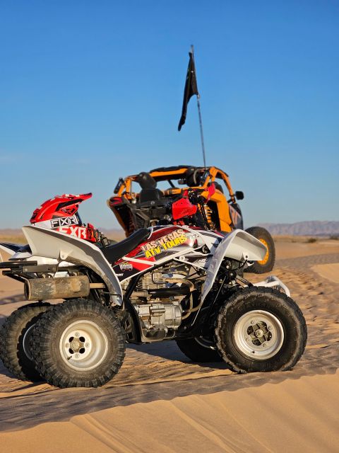 Las Vegas: Amazing Mojave Desert Nellis Dunes ATV Tour. - Your ride day schedule, from pickup to quad time