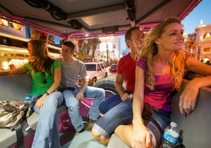 Las Vegas: Bright Lights City Tour with High Roller Ticket - Mirage Volcano Show and Bellagio Fountains on One Guided Route