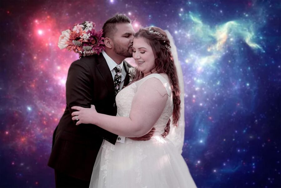 Las Vegas: Cosmic Space Wedding + Spectacular Photography - How the 45-minute Celestial Space Odyssey ceremony actually flows
