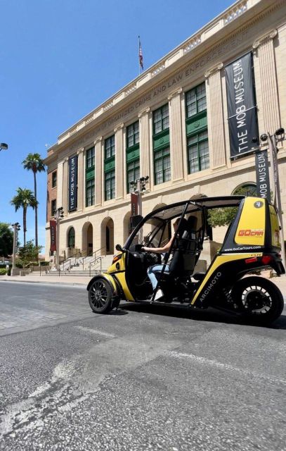 Las Vegas: GoCar Mob History Audio Tour & Mob Museum Ticket - Downtown to Neon Museum: Following GPS Mob Audio Like a Movie