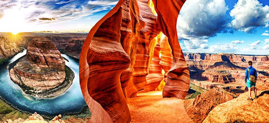 Las Vegas: Grand Canyon, Antelope Canyon, Horseshoe Bend - Antelope Canyon: the Navajo guide makes the rock walls personal