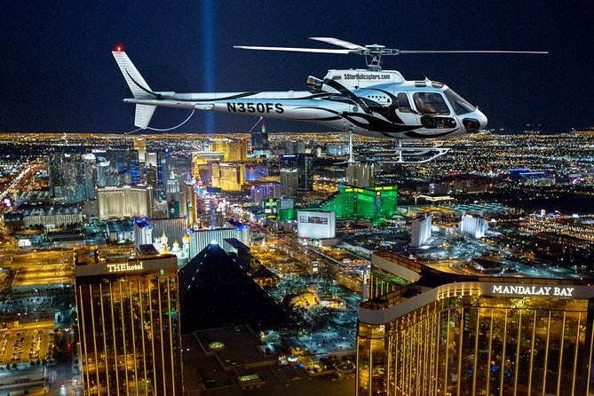 Las Vegas Helicopter Night Strip Flight Tour with Optional Dinner - Check-in that is fast, focused, and weight-based