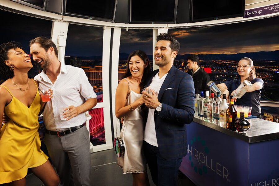 Las Vegas: High Roller Entry Ticket with In-Cabin Open Bar - High Roller Happy Half Hour, The Real Point Is the Timing