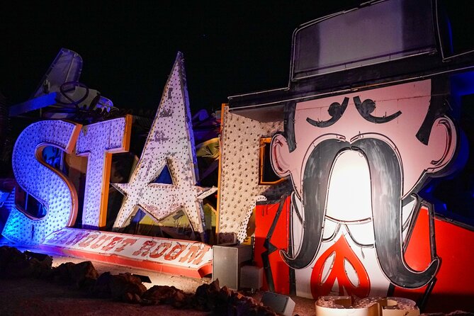 Las Vegas Night Flight by Helicopter with Neon Museum Admission - The Main Boneyard Tour: Seeing Classic Signs Up Close