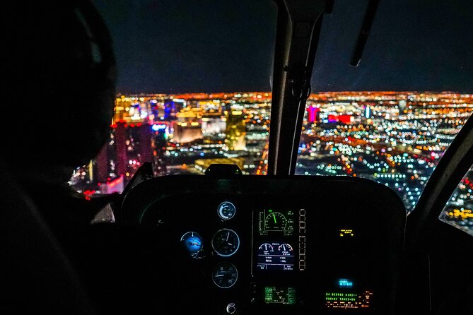 Las Vegas Night Flight with Dinner at Matteo Ristorante - The Eco-Star Helicopter Flight: Strip Lights, Bellagio Fountains, Paris, and Fremont