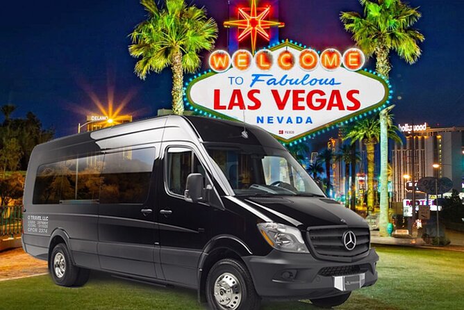 Las Vegas Night Tour High Roller Wheel Ride Guided Tour Option - First Photo Stop: Welcome to Fabulous Las Vegas Sign