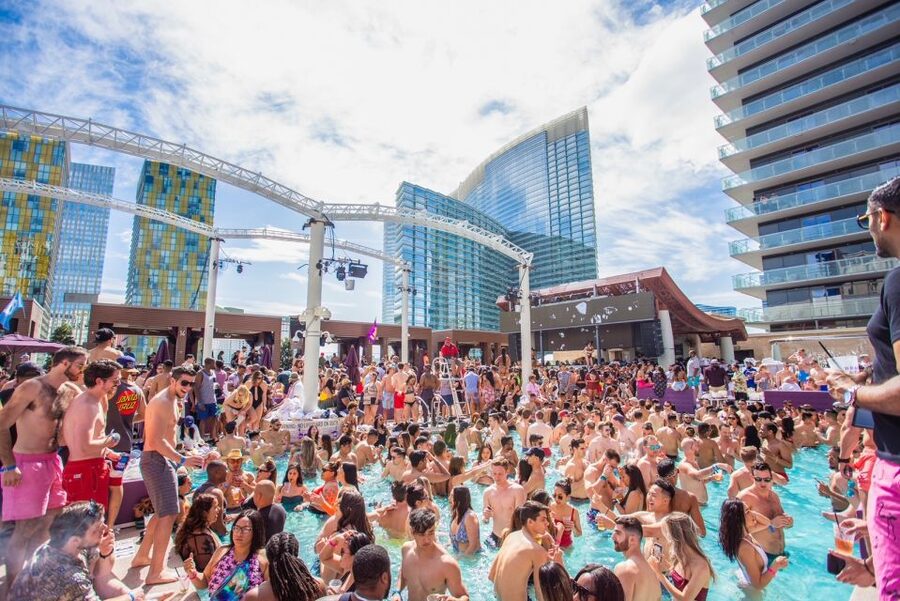 Las Vegas: Party Bus Day Club Tour with Drinks & Club Entry - The open-bar party bus ride (where the vibe starts)
