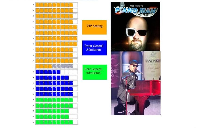 Las Vegas: Piano Man by Kyle Martin Live Show Tickets - Ticket pickup and getting seated without stress