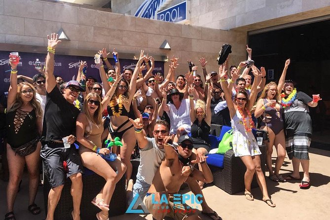 Las Vegas Pool Party Crawl: VIP Entry & Party Bus - Stop 1 at LA Epic: admission ticket plus a weekly lineup rhythm