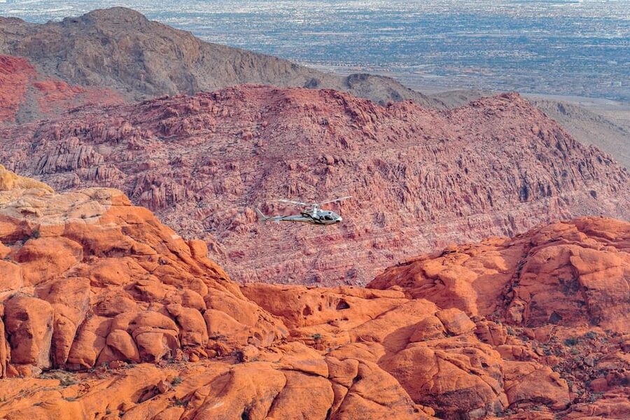 Las Vegas: Red Rock Canyon and Vegas Strip Helicopter Tour - Rainbow Mountain: the “wow” start to the desert story