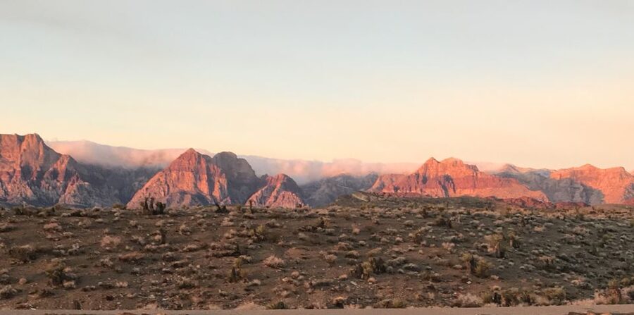 Las Vegas: Red Rock Canyon Sunrise Self-Guided E–Bike Tour - Entering the conservation area via the 4-mile bike lane start