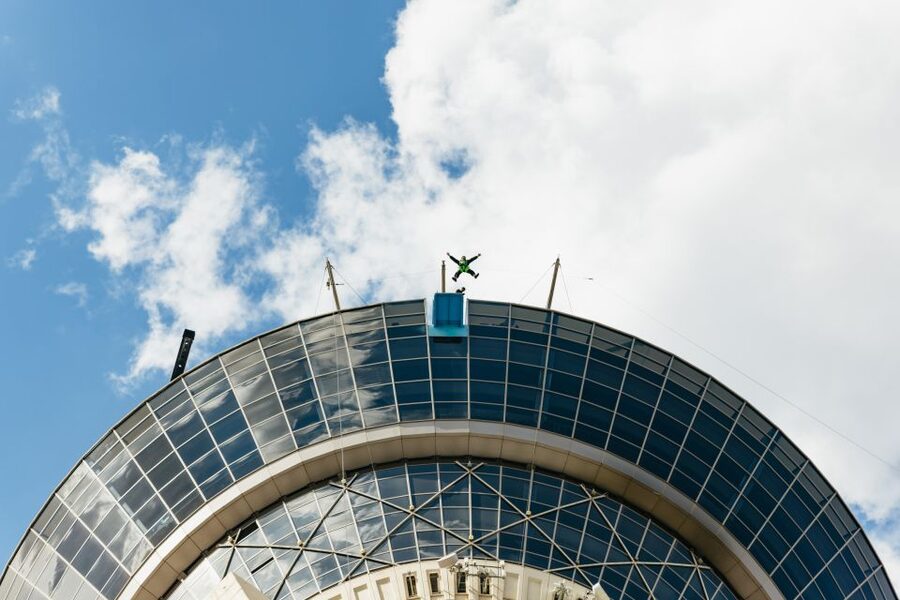 Las Vegas: STRAT SkyJump Ticket - Entering the STRAT SkyJump World: Check-In and Getting Kitted Up