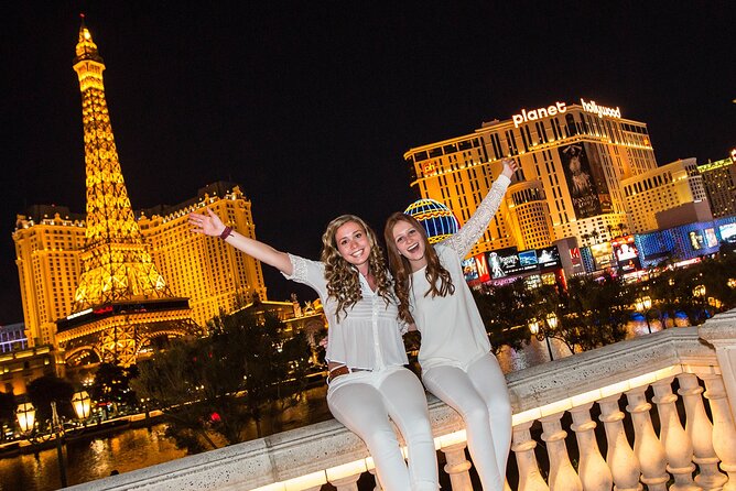 Las Vegas Strip by Super Stretch Limo with Personal Photographer - Paris, MGM, and Excalibur: Getting Vegas in One Photo Set