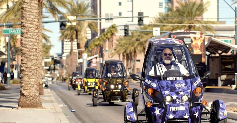 Las Vegas Strip Self-Drive Tour - Comfort and safety in an open-air EVR-Car