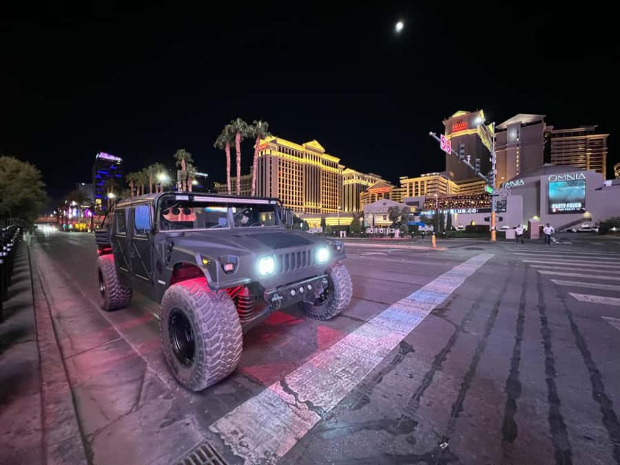 Las Vegas Strip Sightseeing Tour in a Military Hummer - Sphere and the Strip hotel stories that help you plan