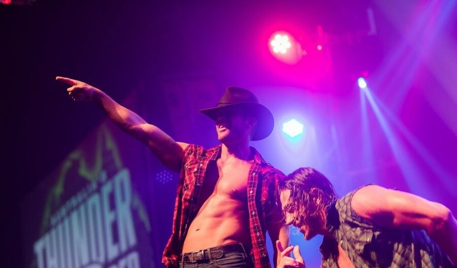 Las Vegas Strip: Thunder from Down Under at Excalibur - The show style, cheeky humor plus dance routines